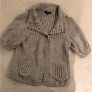 Express short sleeve button cardigan